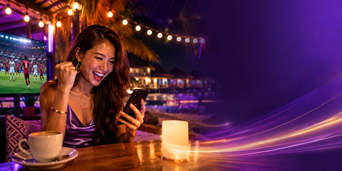 Players use mobile phones to play the lottery from Langkawi