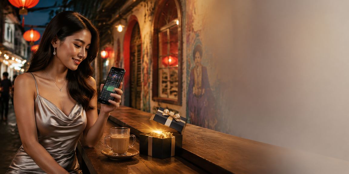 Players enjoying mobile casino in Penang with user-friendly Malay interface